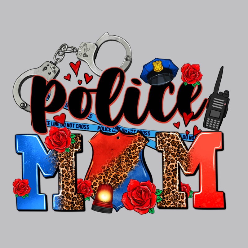 Police Mom Long Sleeve Tee by AdoDesignShop | Teevron