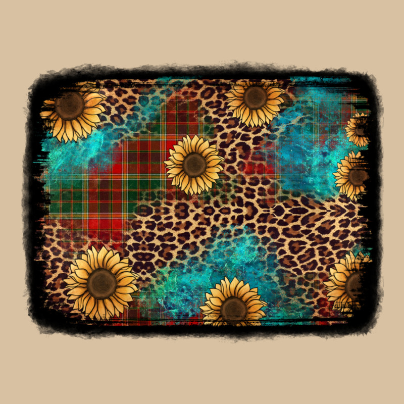 Christmas Sunflowers And Buffalo Plaid Background Heavyweight Hoodie by Jasminsmagicworld | Teevron