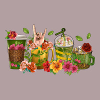 Floral Hustler Coffee Cups Vintage Hoodie | Teevron