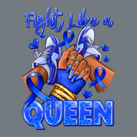 Fight Like A Queen Navy Blue Colon Cancer Afro Gir Heavyweight Sweatshirt | Teevron