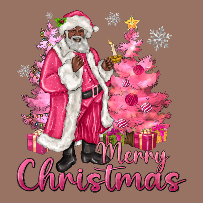 Pink Merry Christmas Black Santa Premium Hoodie by MaliasSmallBusiness | Teevron