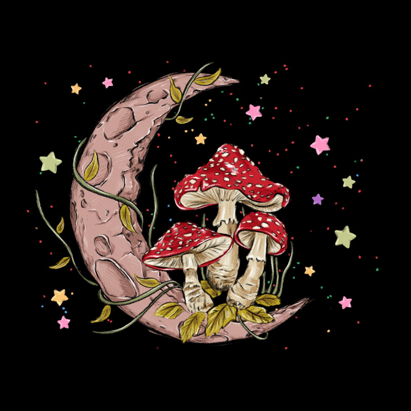 Moon And Mushrooms Premium Sweatshirt by MaliasSmallBusiness | Teevron