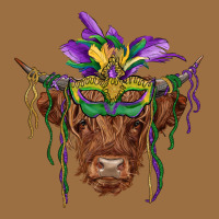 Mardi Gras Mask Highland Cow Vintage Tee | Teevron