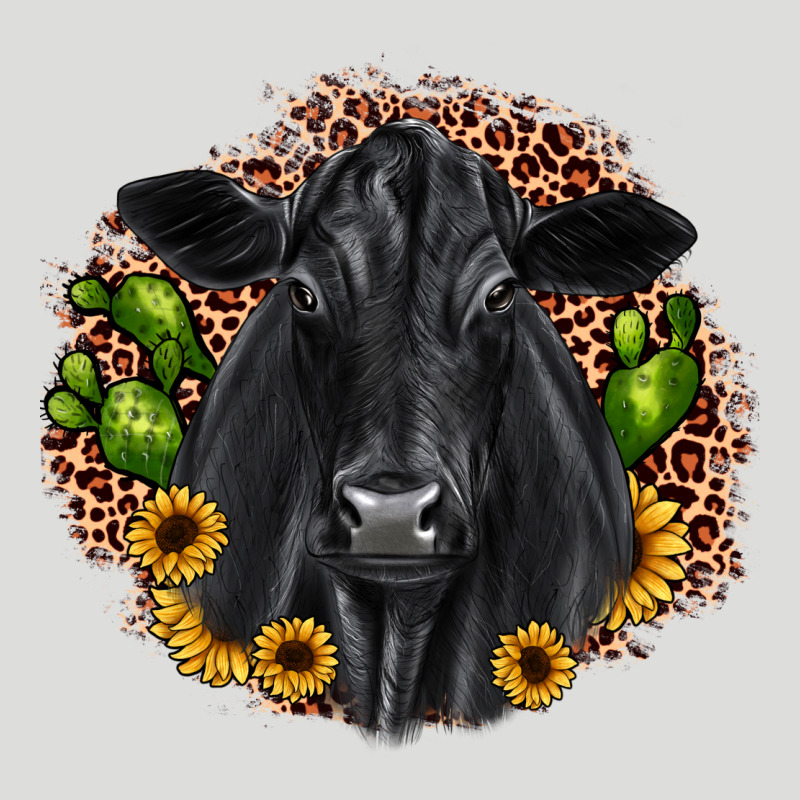 Black Angus Cactus Sunflower Zipper Hoodie by JahusDesignShop | Teevron