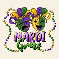 Mardi Gras Mask And Beads Vintage Tee | Teevron