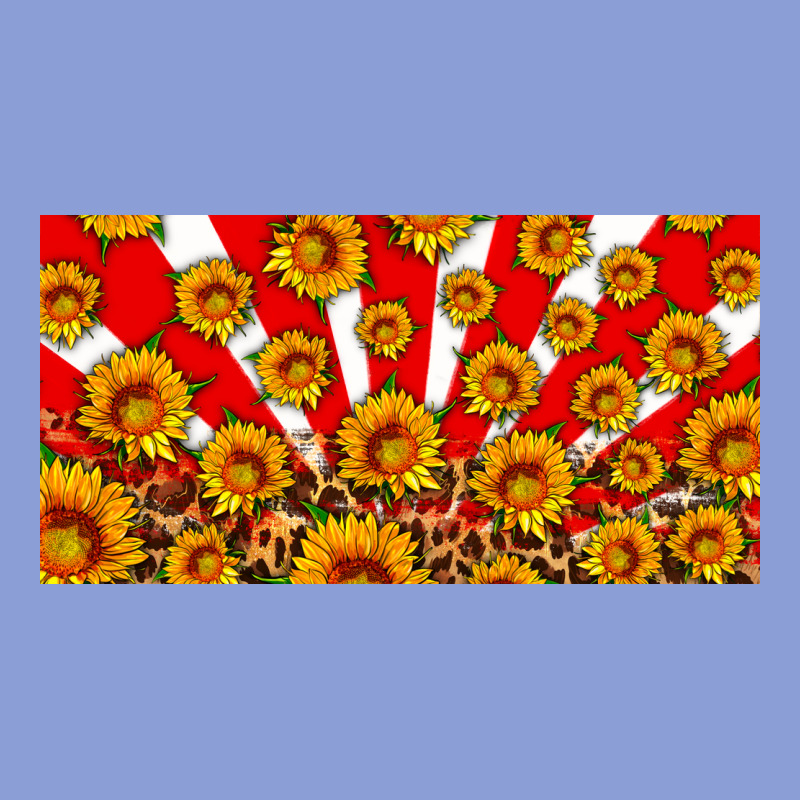 Usa Sunflowers Leopard License Plate Long Sleeve Tee by HRA Design Shop | Teevron