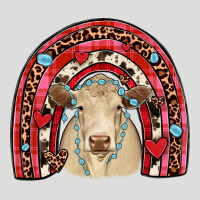 Valentines Charolais  Rainbow Zipper Hoodie | Teevron