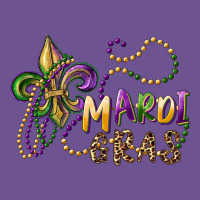 Mardi Gras Fleur De Lis And Beads Vintage Tee | Teevron