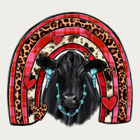 Valentines Black Angus  Rainbow Zipper Hoodie | Teevron