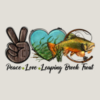 Peace Love Leaping Brook Trout Heavy Core Tee | Teevron