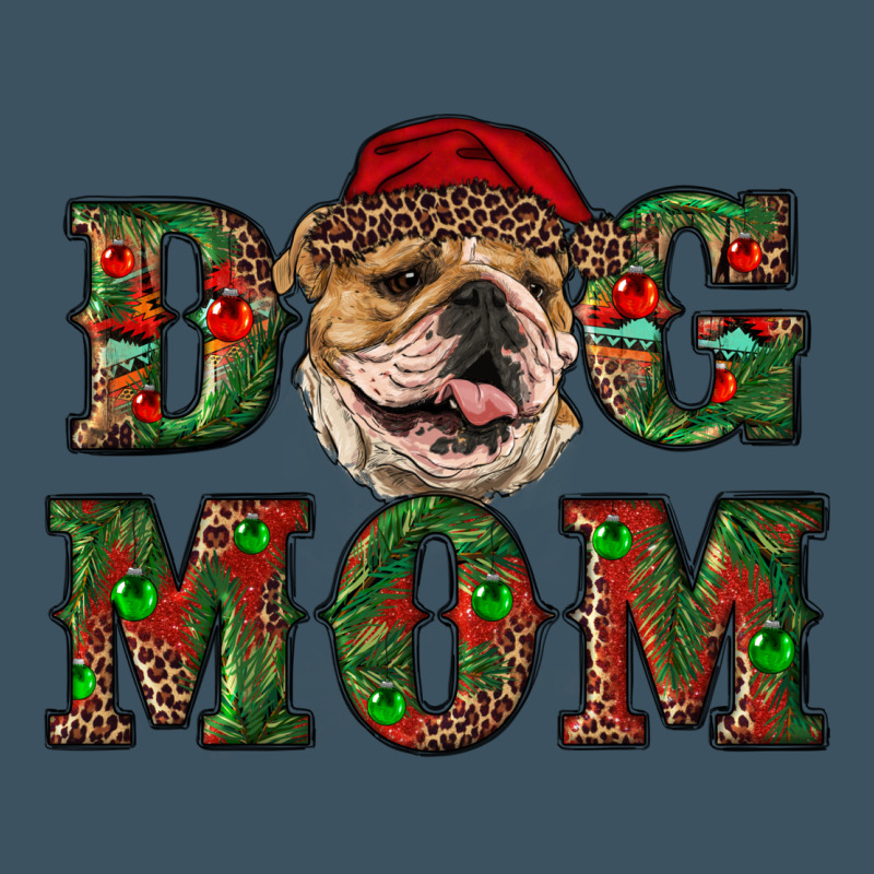 English Bulldog Mom Christmas Urban Heavy Tee by RanaPortraitStore | Teevron
