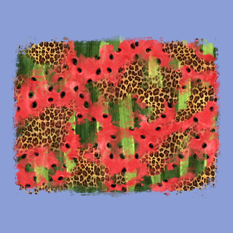 Watermelon Leopard Pattern Background Long Sleeve Tee by HRA Design Shop | Teevron