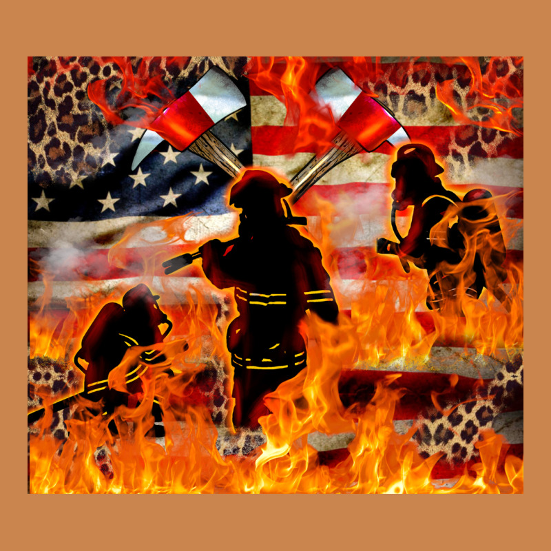 Western Firefighters With Thin Red Line Heavyweight Hoodie by LillyAllenDesigns | Teevron
