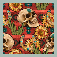 Western Skull Aztec Seamless Pattern Classic Tee | Teevron
