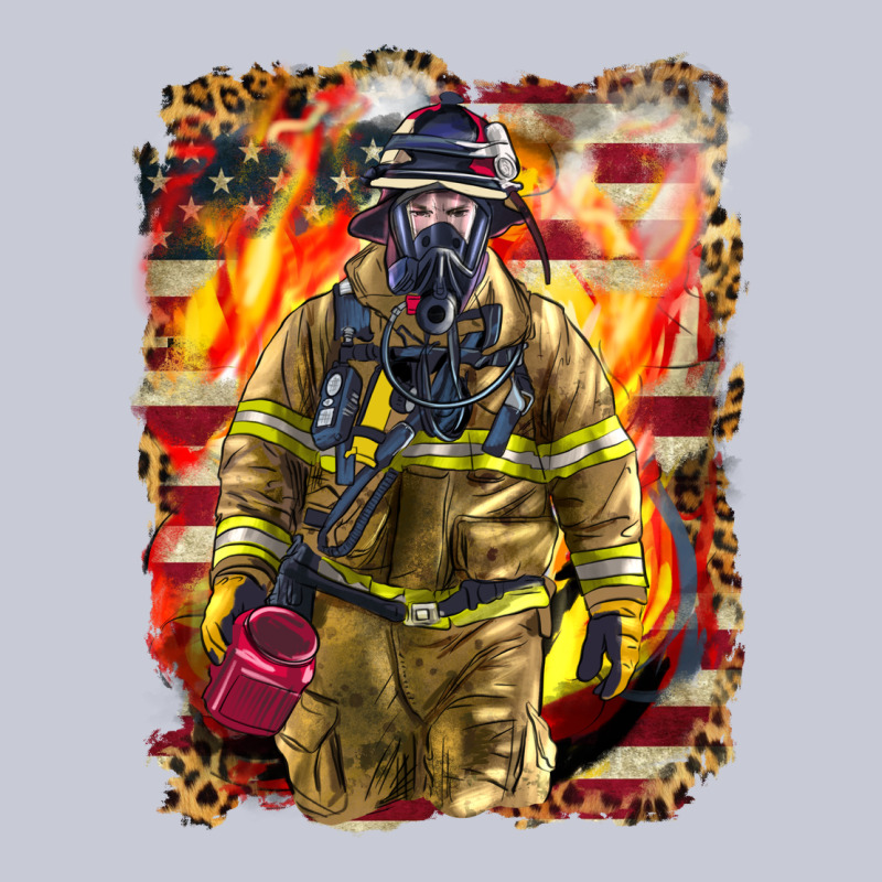 Firefighter Fire And American Heavyweight Hoodie by LillyAllenDesigns | Teevron