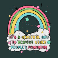 Beautiful Day To Respect Pronouns Premium Sweatshirt | Teevron