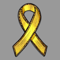 Gold Cancer Ribbon Vintage Hoodie | Teevron