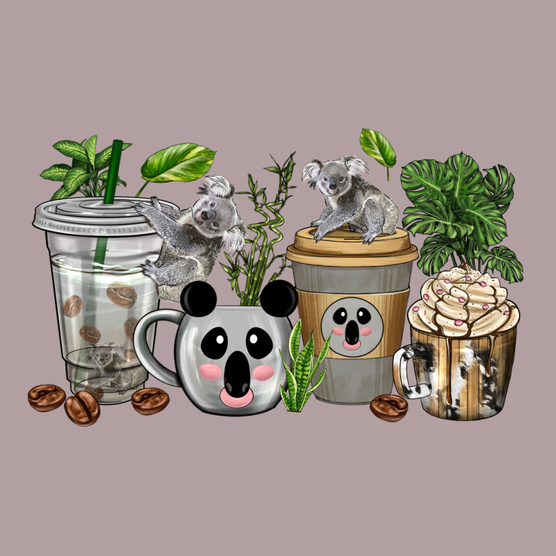 Koala Coffee Cups Vintage Hoodie by texasbilliewilder | Teevron