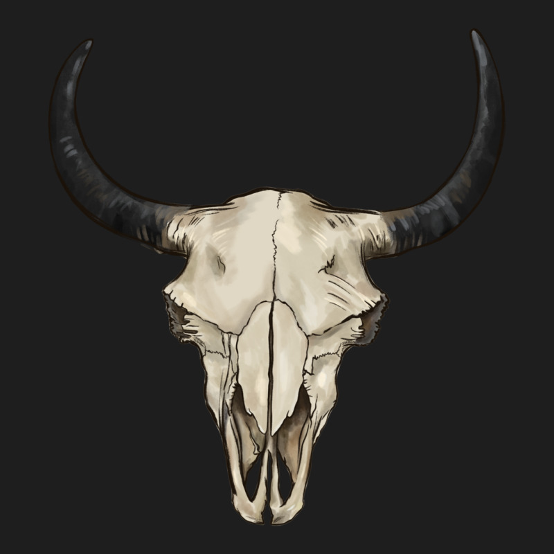Bull Skull Heavyweight Hoodie by BarkalooDesign | Teevron