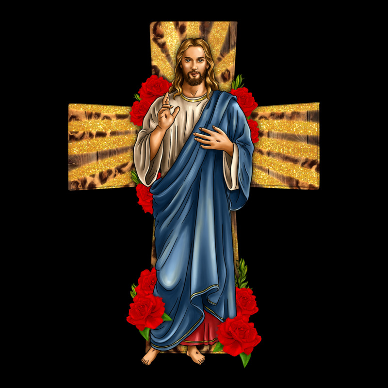 Jesus Christ Cross Heavyweight Sweatshirt by texasbilliewilder | Teevron