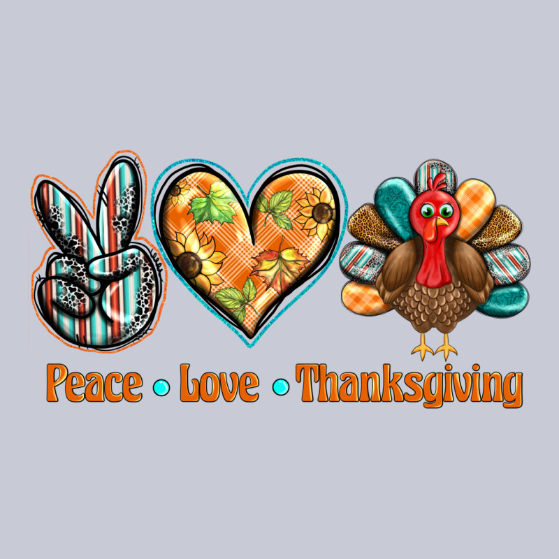 Peace Love Thanksgiving Heavyweight Hoodie by BarkalooDesign | Teevron
