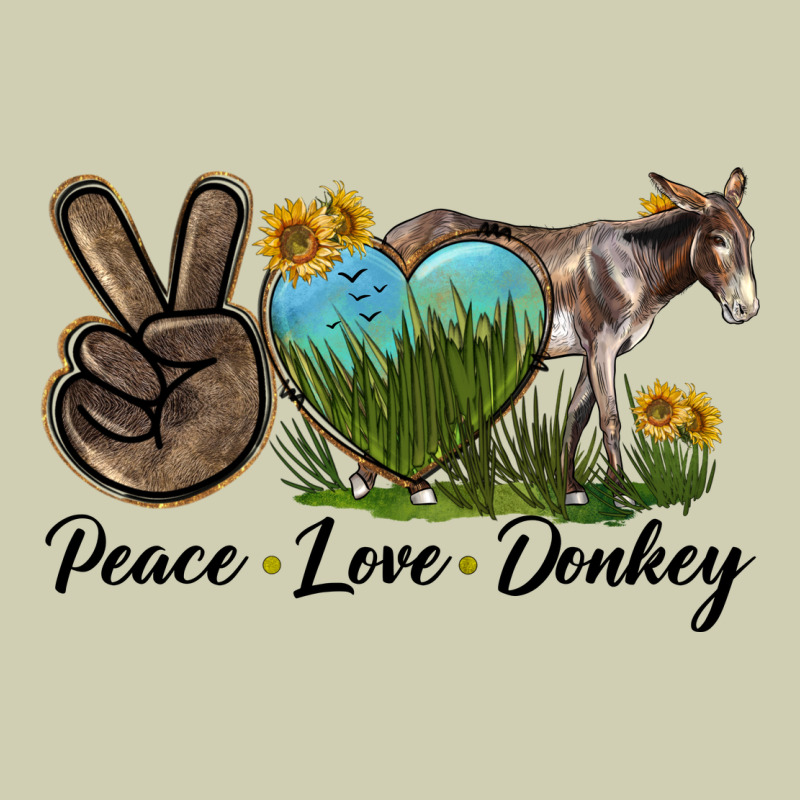 Peace Love Donkey Heavy Core Tee by LillyAllenDesigns | Teevron