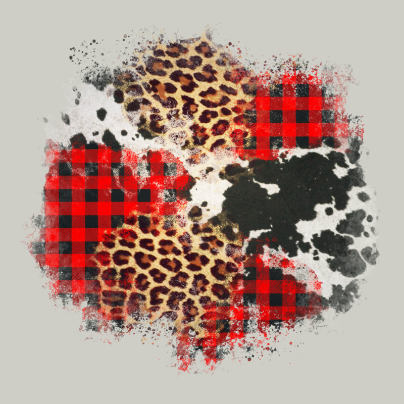 Leopard Cowhide Christmas Plaid Patches Heavyweight Hoodie by Jasminsmagicworld | Teevron