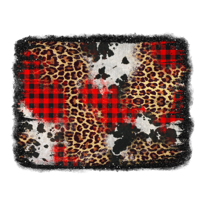 Distressed Cowhide Leopard Christmas Background Heavyweight Hoodie by Jasminsmagicworld | Teevron