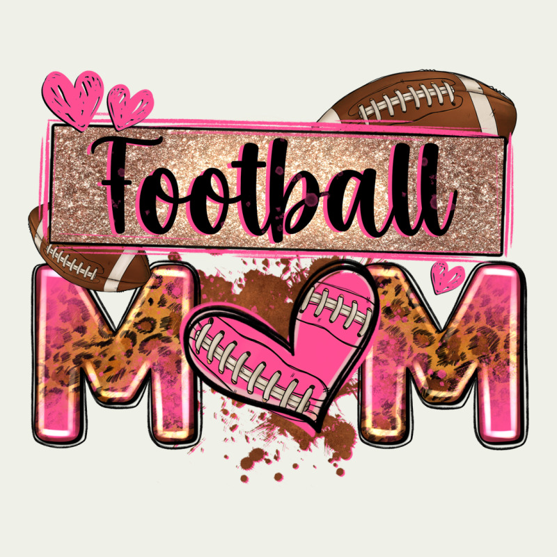 Football Mom With Leopard Urban Heavy Tee by Zillion Design Studio | Teevron
