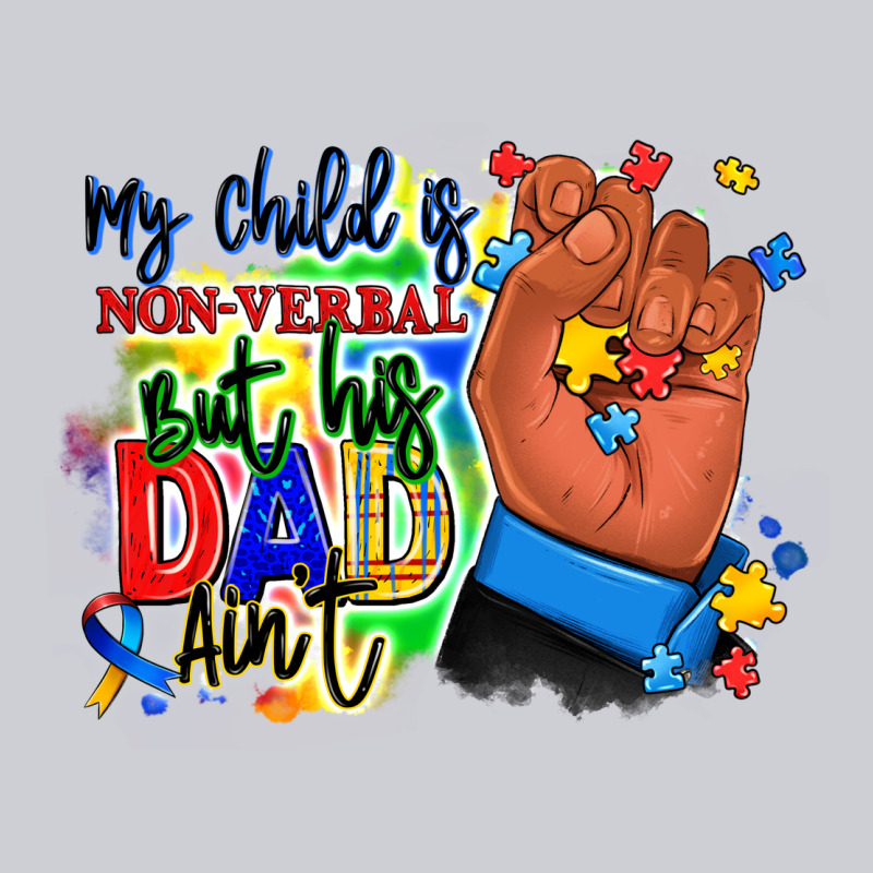 My Child Is Non Verbal But His Dad Aint Afro Hand Heavyweight Sweatshirt by RanaPortraitStore | Teevron