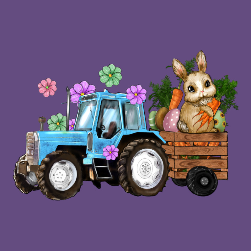 Happy Easter Tractor With Bunny Flowers And Carrot Vintage Hoodie by RanaPortraitStore | Teevron