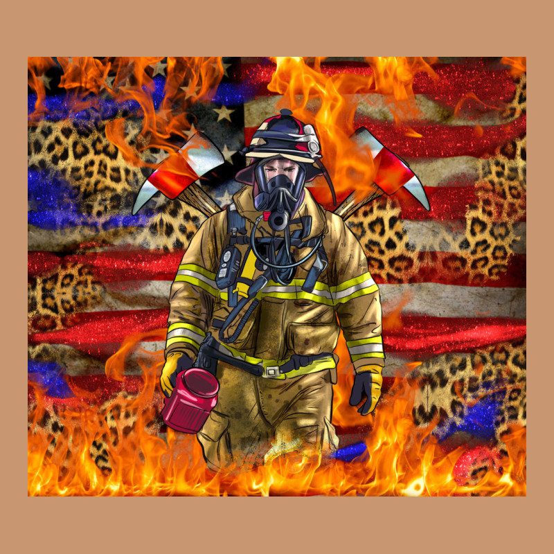 Western Firefighter With American Heavyweight Hoodie by LillyAllenDesigns | Teevron