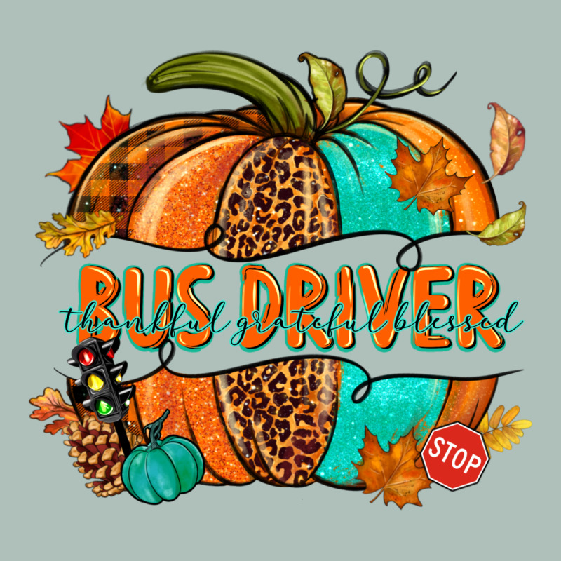 Bus Driver Pumpkin Heavyweight Hoodie by NancyCooperArtShop | Teevron