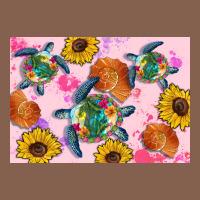 Sunflowers Turtle Zipper Hoodie | Teevron