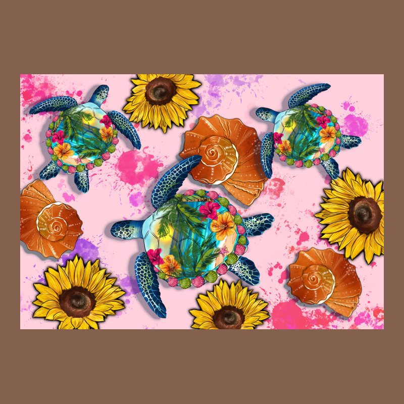 Sunflowers Turtle Zipper Hoodie by Artiststas | Teevron