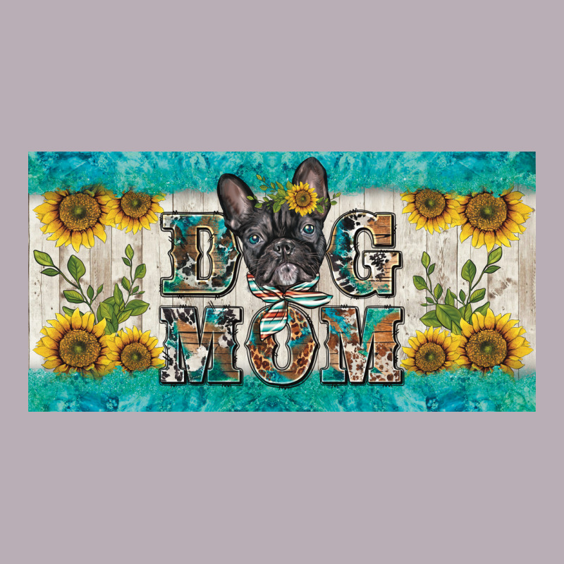 Dog Mom French  Bulldog License Plate Template Vintage Tee by BarkalooDesign | Teevron
