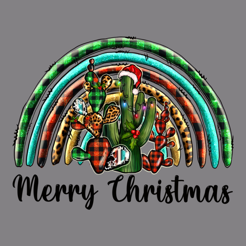 Merry Christmas Cactus Rainbow Heavyweight Hoodie by BarkalooDesign | Teevron