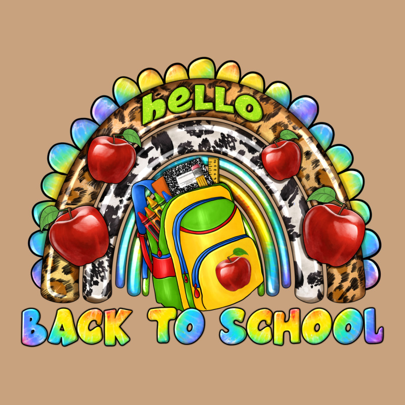 Hello Back To School Rainbow Vintage Tee by texasbilliewilder | Teevron