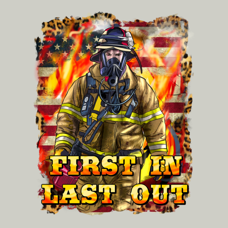 First In Last Out Firefighter Heavyweight Hoodie by LillyAllenDesigns | Teevron