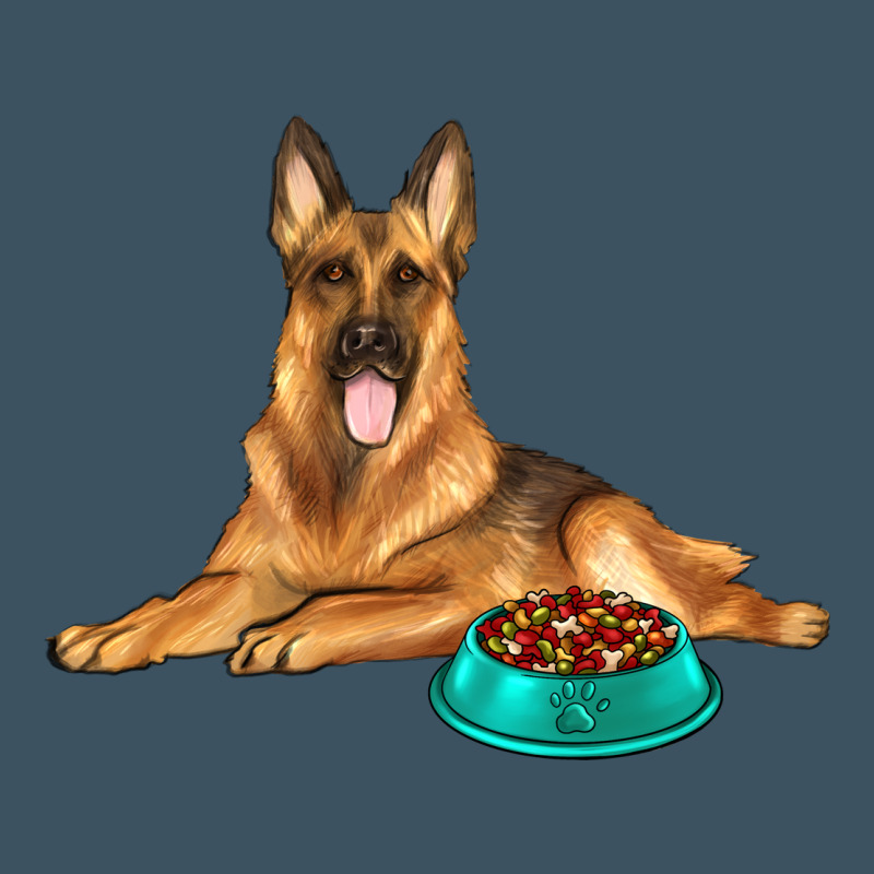 German Shepherd With Food Bowl Urban Heavy Tee by texasbilliewilder | Teevron