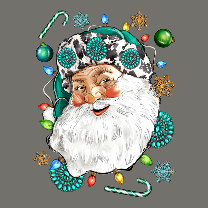 Western Santa Christmas Premium Hoodie by NancyCooperArtShop | Teevron