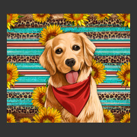 golden retriever with sunflowers | Teevron