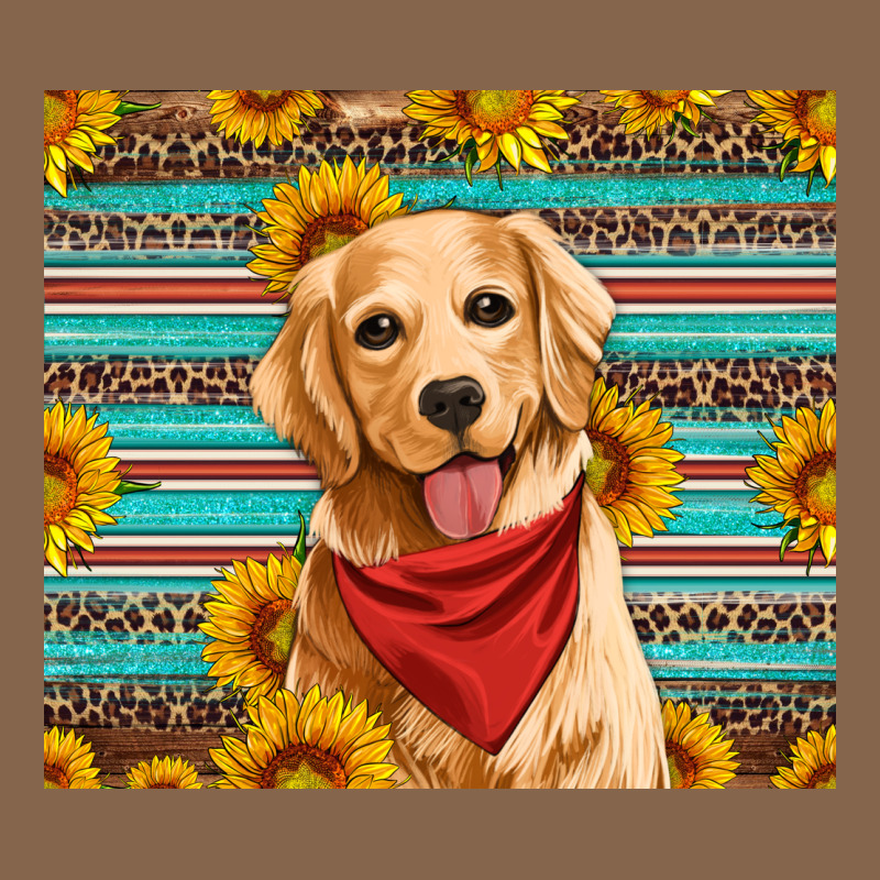 Golden Retriever With Sunflowers Premium Tee by Artiststas | Teevron