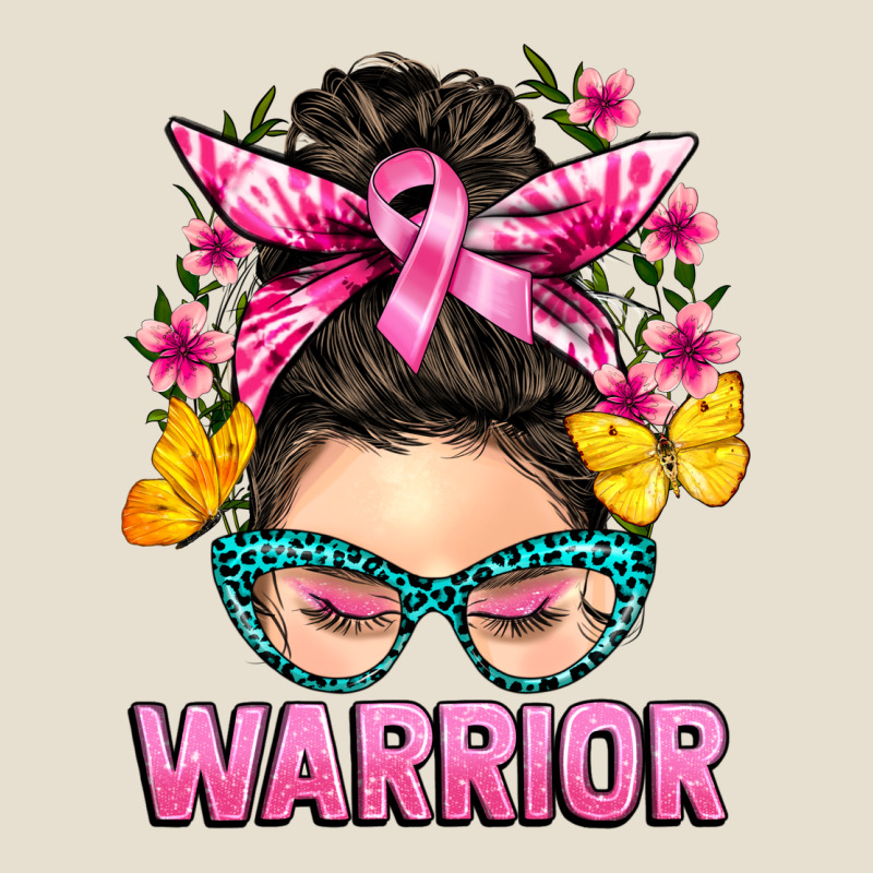Cancer Warrior Messy Bun Urban Hoodie by BarkalooDesign | Teevron