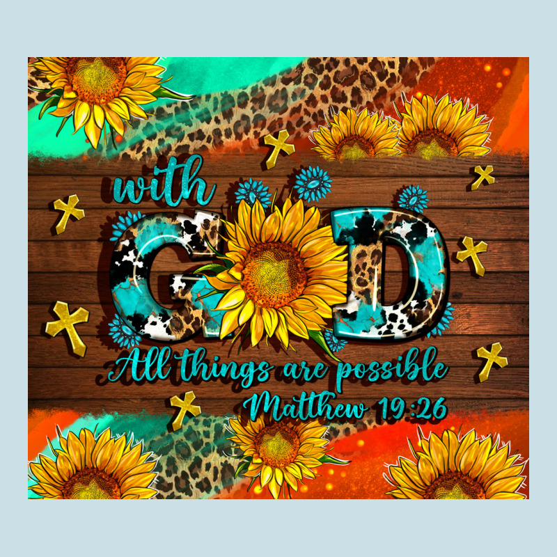 With God All Things Are Possible Ladies Tee by AdoDesignShop | Teevron