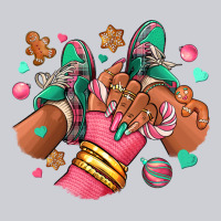 Pink Christmas Black Girl Sneakers Heavyweight Sweatshirt | Teevron