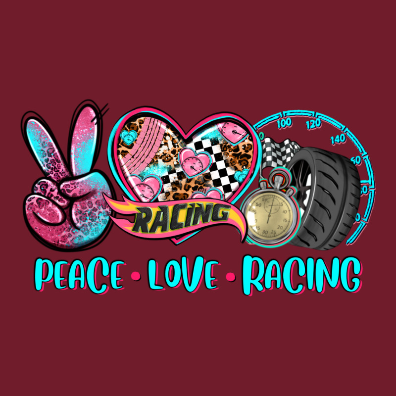 Peace Love Racing Zipper Hoodie by AdoDesignShop | Teevron