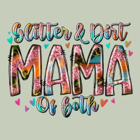 Glitter And Dirt Mama Of Both Long Sleeve Tee | Teevron