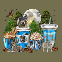 Wolf Coffee Cups Vintage Hoodie | Teevron