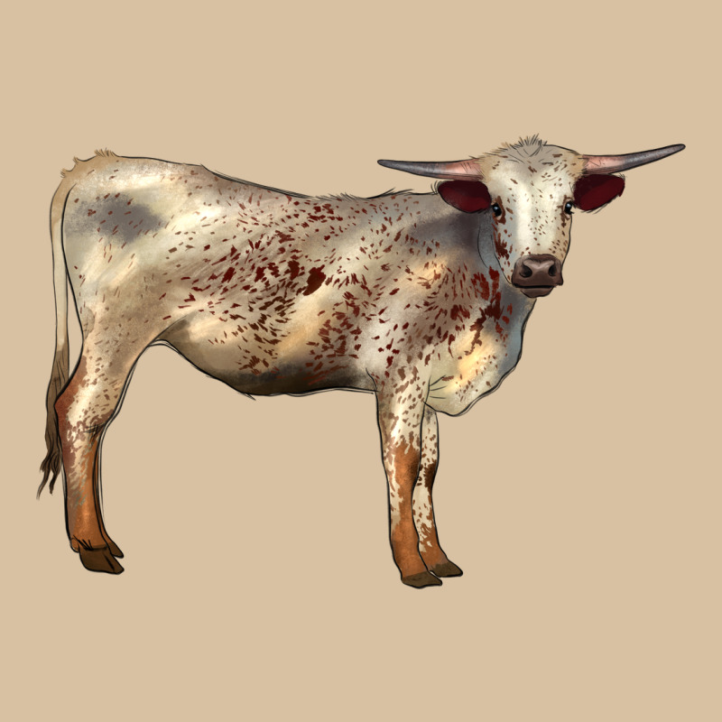 Texas Longhorn Heifer Heavyweight Hoodie by LillyAllenDesigns | Teevron